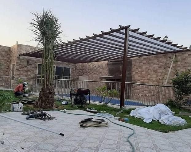 تركيب مظلات خشبية الشرقية