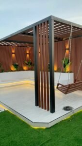 انواع المظلات والبرجولات 